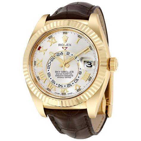 rolex sky dweller gold silver|rolex sky dweller for sale.